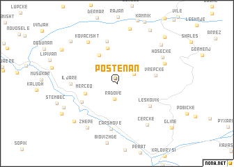 map of Postenan