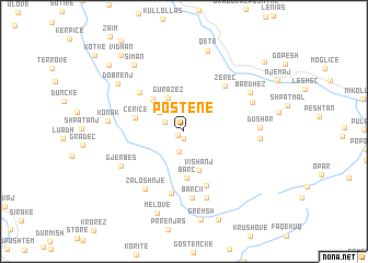 map of Postenë