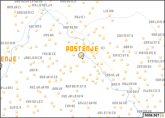 map of Postenje