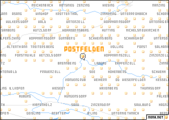 map of Postfelden