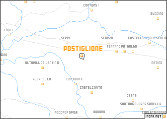 map of Postiglione