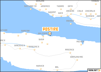 map of Postire