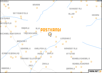 map of Post Kandī