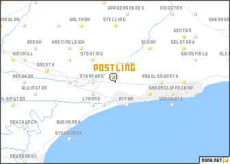 map of Postling