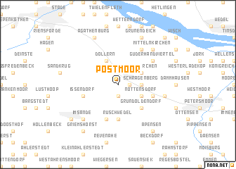 map of Postmoor