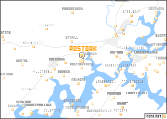 map of Postoak