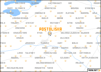 map of Postoliska