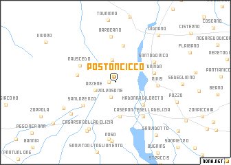 map of Postoncicco