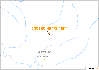 map of Pôsto Simões Lopes