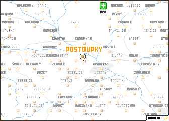 map of Postoupky