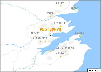 map of Postovaya
