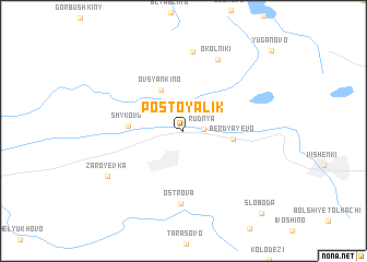 map of Postoyalik