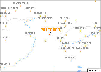 map of Postrera