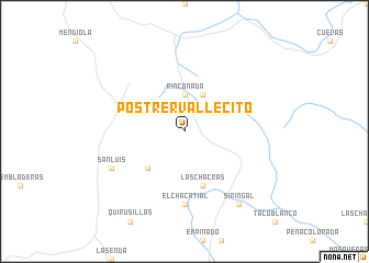 map of Postrervallecito