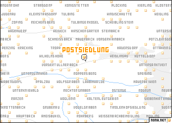map of Postsiedlung