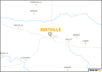map of Postville