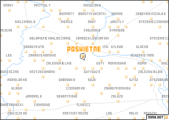 map of Poświętne