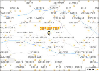 map of Poświętne