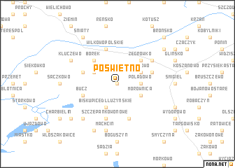 map of Poświętno