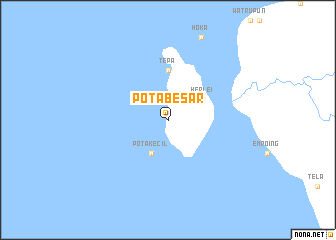 map of Pota-besar