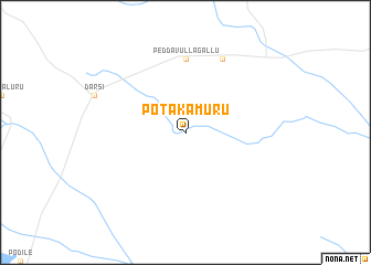 map of Potakamūru