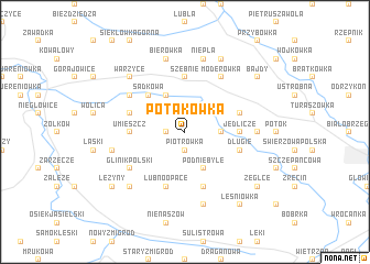 map of Potakówka