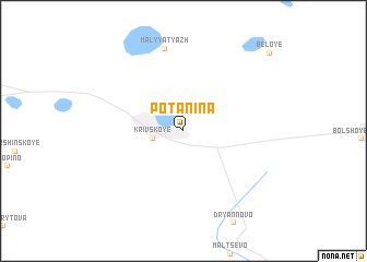 map of Potanina