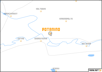 map of Potanino
