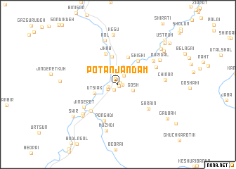 map of Potanjāndam