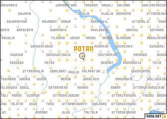 map of Potān