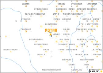 map of Po-tan