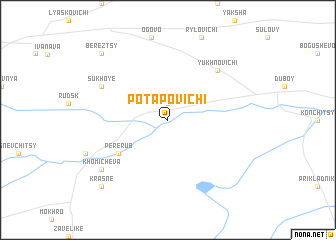 map of Potapovichi