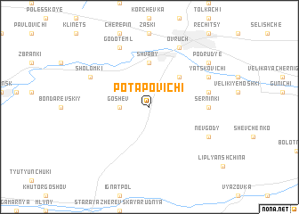 map of Potapovichi