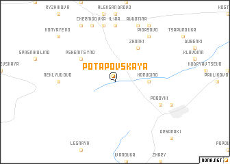 map of Potapovskaya