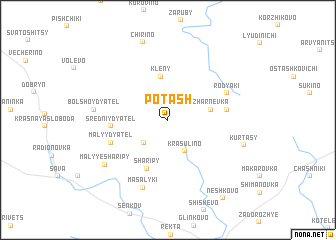 map of Potash