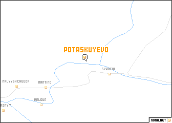 map of Potaskuyevo