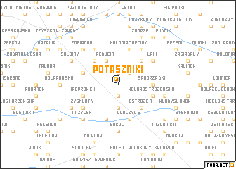 map of Potaszniki