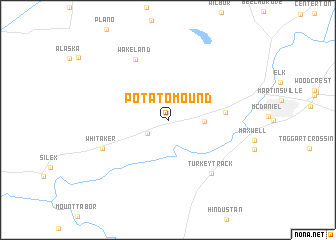 map of Potato Mound