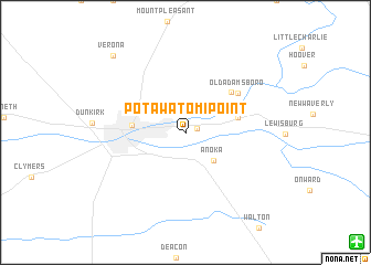 map of Potawatomi Point