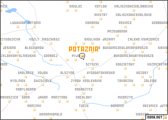 map of Potażnia