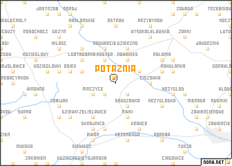 map of Potażnia