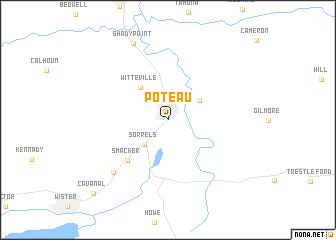 map of Poteau