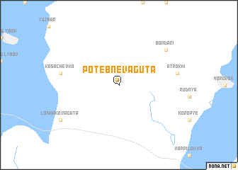 map of Potebneva Guta