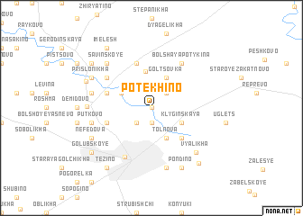 map of Potekhino