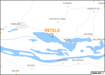 map of Potelu