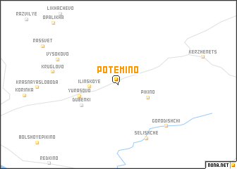 map of Potëmino