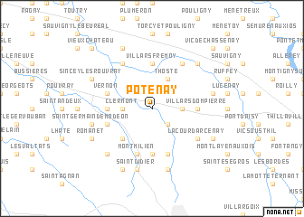 map of Potenay