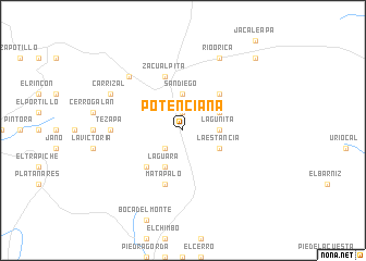 map of Potenciana