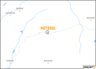 map of Potengi