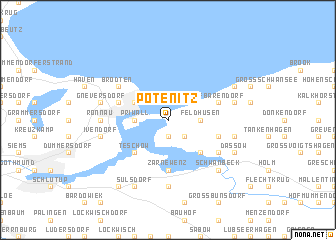 map of Pötenitz